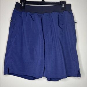 Fabletics Athletic Shorts Men’s SMALL Blue Zip Pockets